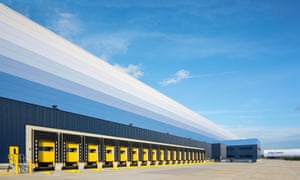 Magna Park, Milton Keynes – its tones chosen to make it fade into the sky.