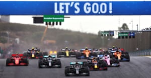 Lewis Hamilton Wins Portuguese Gp To Break Michael Schumacher S F1 Record Sport The Guardian