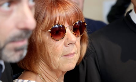 Gisèle Pélicot leaving the courtroom in Avignon.