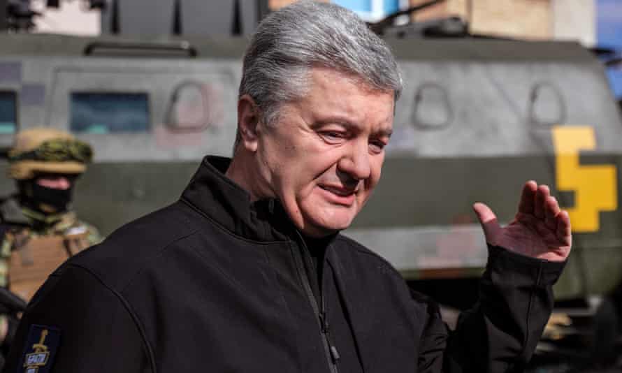 Petro Poroshenko, a Ukrainian businessman and politician who served as the fifth president of Ukraine from 2014 to 2019, speaks during an interview in Kyiv, Ukraine.