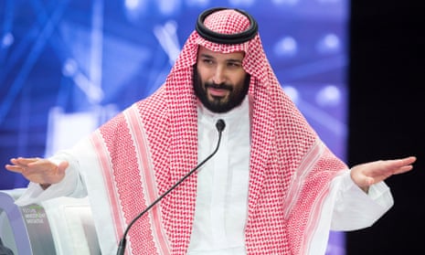 Saudi Crown Prince Mohammed bin Salman speaks during the Future Investment Initiative Forum in Riyadh in October