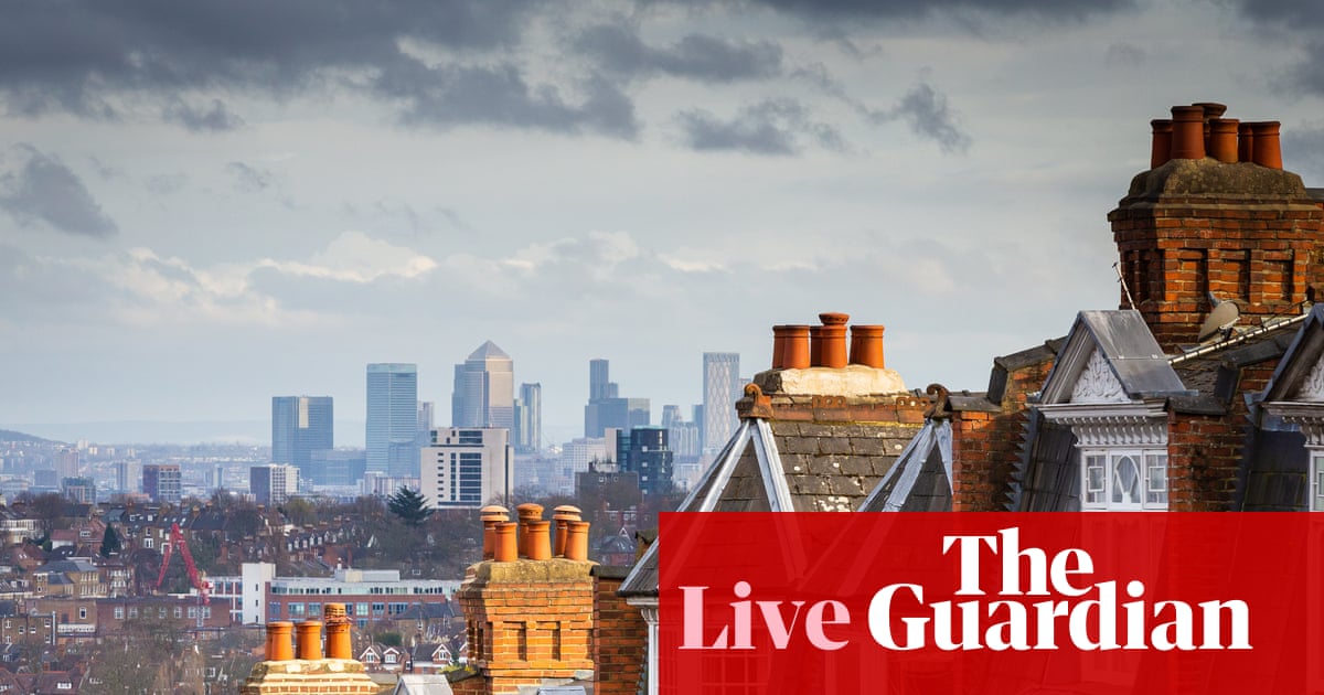 UK house prices rise and economic growth revised up but Iran clouds outlook – business live