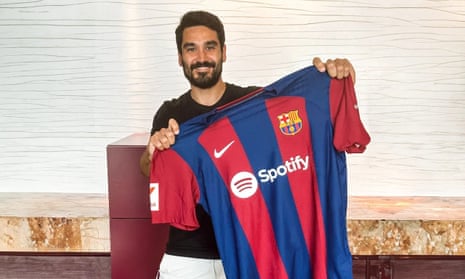 Ilkay Gündogan joins Barcelona on free transfer after leaving Manchester City | Barcelona | The Guardian
