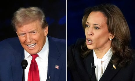 Harris v Trump: highlights of the presidential debate – video