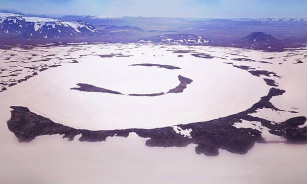 The former Okjökull glacier.