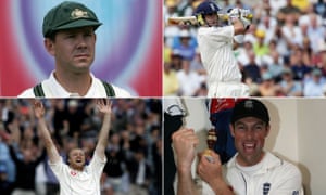 Ricky Ponting, Kevin Pietersen, Andrew Flintoff and Marcus Trescothick.