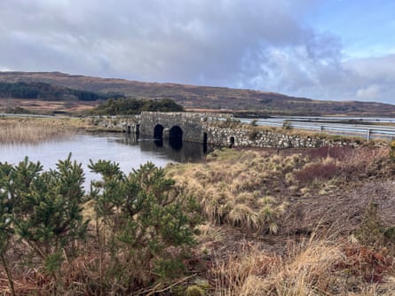 An ancient road bridge close to the Bellachroy Inn, Dervaig, Mull, Scotland