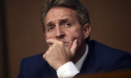 Senator Jeff Flake of Arizona has said he is ‘not comfortable’ with moving ahead with the committee vote.