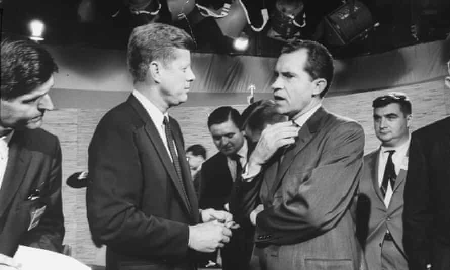 John F Kennedy and Richard Nixon
