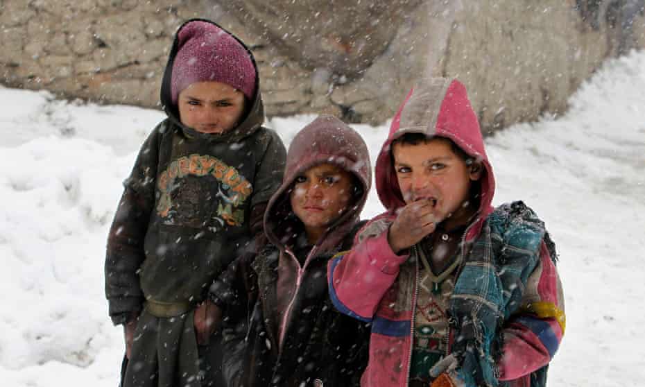 Afghan children at a refugee camp in Kabul in 2012.