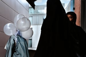 A photograph by Merlin Daleman of young women in Birmingham. 