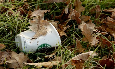 Discarded Starbucks cup