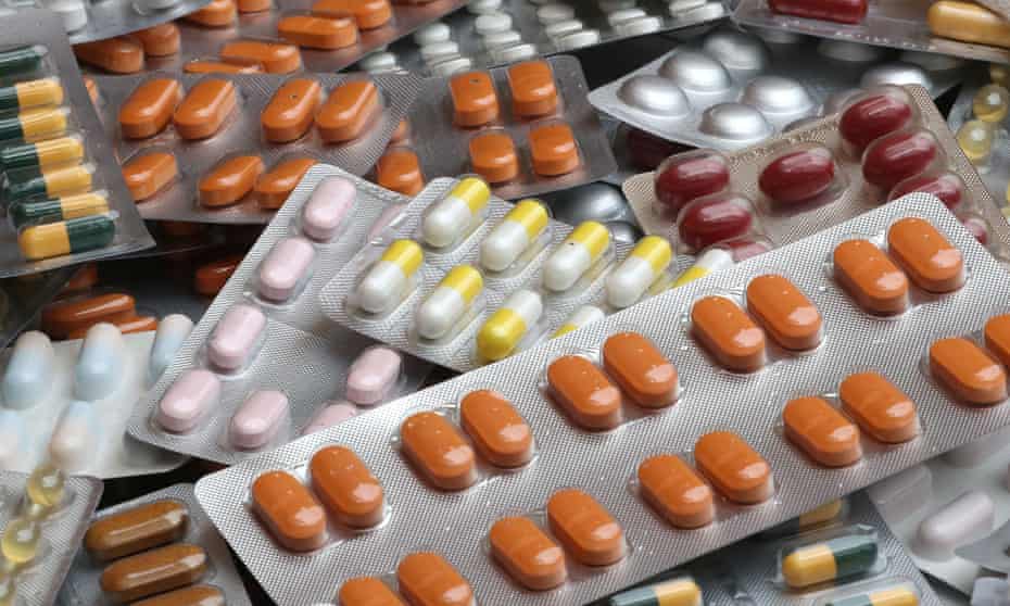 Stock photo of various pills