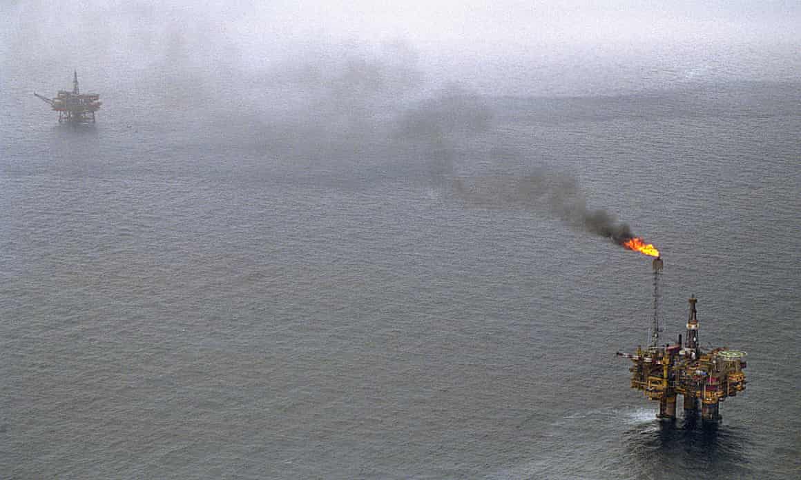 Brent oil field in the North Sea