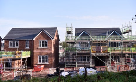New homes being built in Congleton, Cheshire, November 2020.