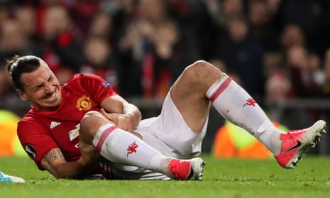 Zlatan Ibrahimovic has been released by Manchester United after suffering a serious knee injury.