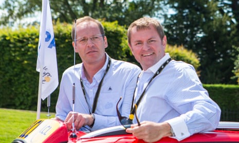 Christian Prudhomme (left) and Gary Verity in 2014