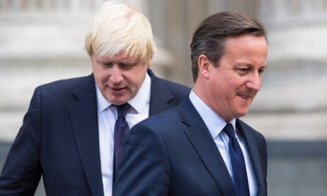 Boris Johnson and David Cameron, photographed together in summer 2015.