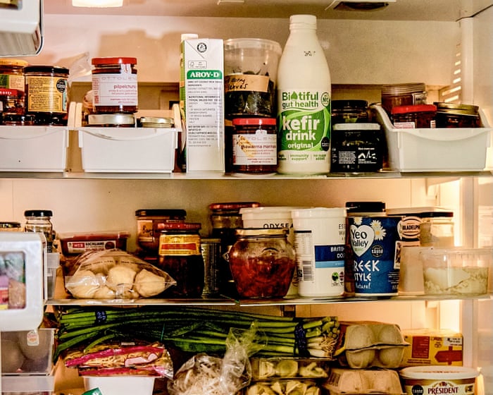 Beansprouts, nonya paste and kefir – whose fridge is this?