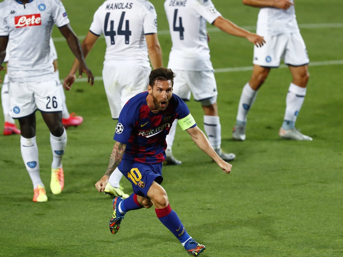 Lionel Messi Magic Sinks Napoli And Puts Labouring Barcelona Through Champions League The Guardian
