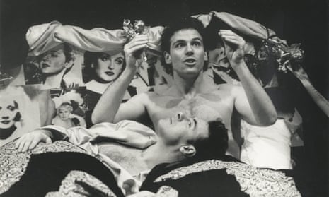 Wings of desire … Sean Chapman and Marcus d’Amico in the 1992 production of Angels in America.