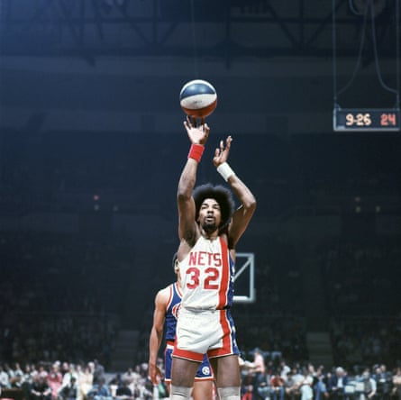 Julius Erving from the line in 1976.