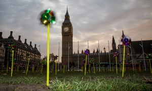 Blown Away Climate Campaign Parliament London