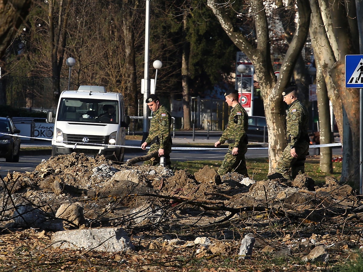 Military drone from Ukraine war crashes into Croatian capital Zagreb | Croatia | The Guardian
