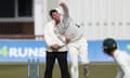 Josh Baker bowling for Worcestershire