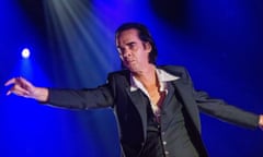 Nick Cave and The Bad Seeds in concert in Budapest<br>epa06828988 Australian singer Nick Cave performs with his alternative rock band, Nick Cave and The Bad Seeds at the Papp Laszlo Sports Arena in Budapest, Hungary, 21 June 2018. EPA-EFE/Zoltan Balogh HUNGARY OUT