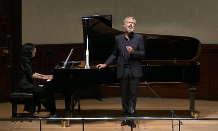 New expressive heights … Mark Padmore and Mitsuko Uchida perform Winterreise at the Wigmore Hall, London, in June.