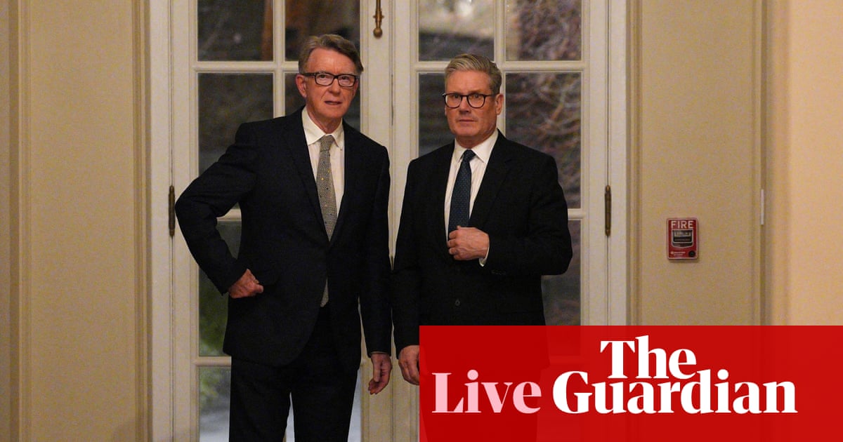 Starmer under fresh pressure to sack Mandelson as MP claims parliamentary party 100%' against letting him stay UK politics live