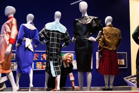 Dealey’s black dress, second right, on a mannequin in the Blitz exhibition