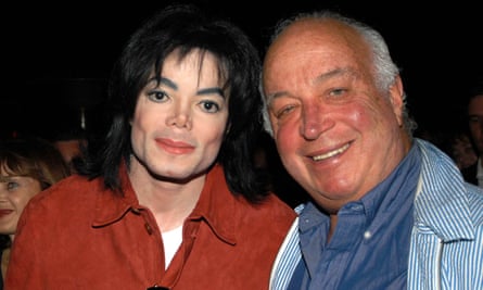 Stein (right) with Michael Jackson at a 2003 party in Los Angeles.