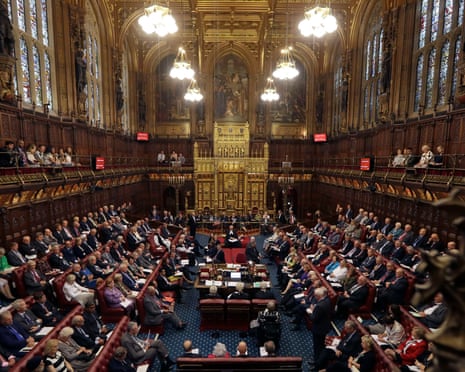 the House of Lords chamber.