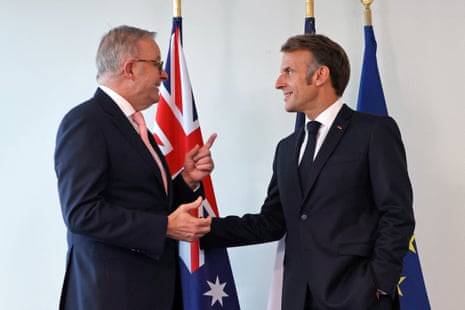 Albanese and Macron
