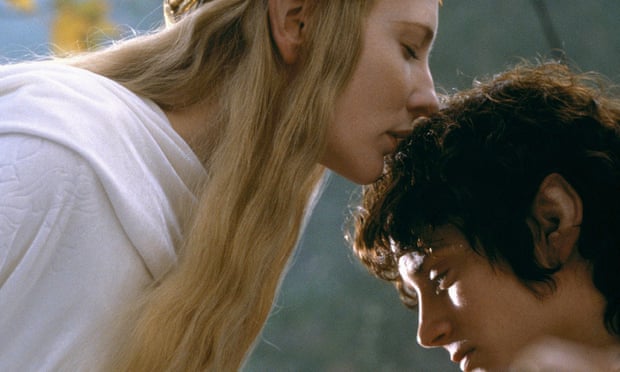 Elijah Wood and Cate Blanchett in Lord of the Rings.