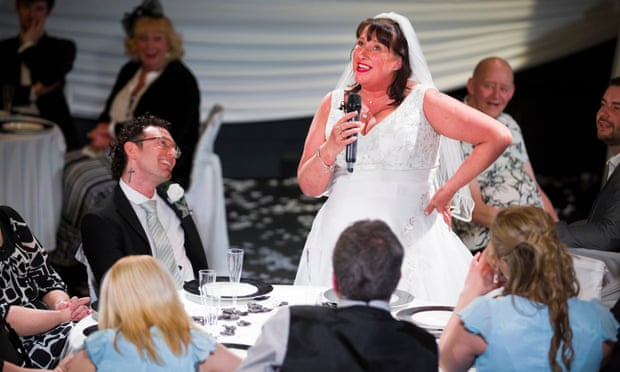 Louise Webster as the bride in Streetwise Opera’s Tell Me the Truth About Love