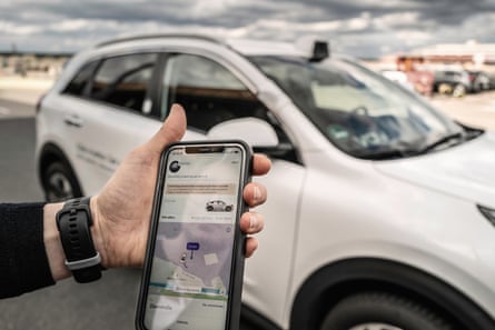 There is an app used to start and end journeys