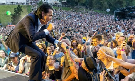 No takers … Nick Cave performing in Austria.