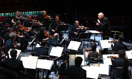 George Benjamin conducts the Mahler Chamber Orchestra at the Proms last week.