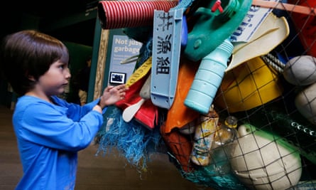 Tsunami debris from Japan on display at Vancouver Aquarium, Vancouver, Canada.