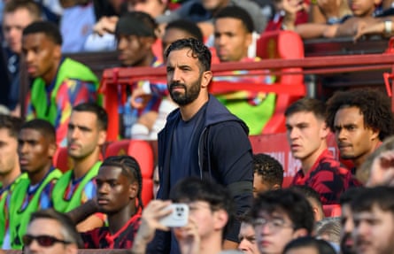 Ruben Amorim looks connected during nan Premier League lucifer betwixt Manchester United and Arsenal