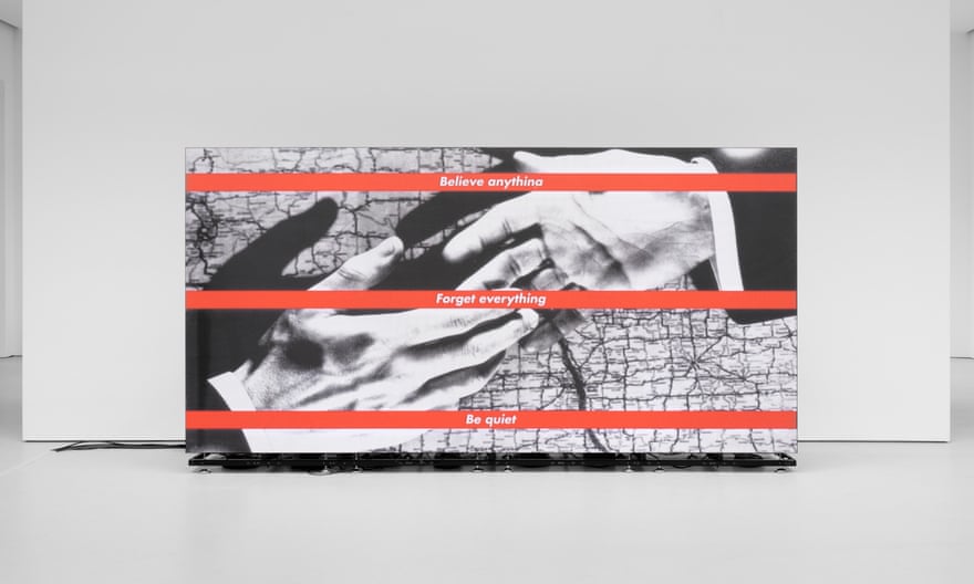 설치 장면, Barbara Krueger, David Zwirner,