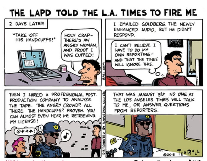 Image result for ted rall lapd cartoon