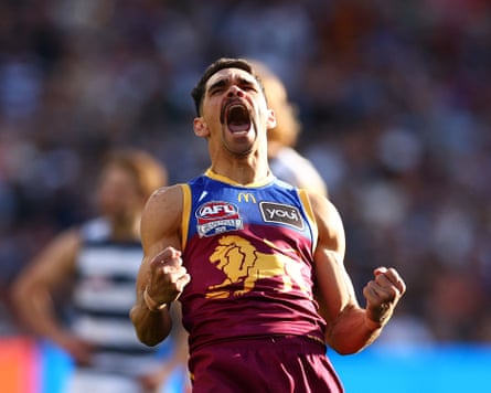 Charlie Cameron booted four goals when the 2025 AFL grand final was on the line as Brisbane beat Geelong
