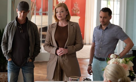 Jeremy Strong, Sarah Snook and Kieran Culkin in Succession.