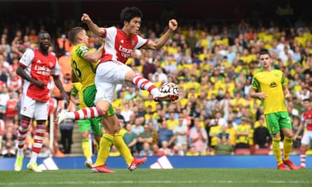 Takehiro Tomiyasu made his debut at right-back as Arsenal kept a welcome clean sheet
