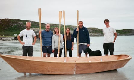 Boatbuilding on the beach at Archipelago Folkschool, Scotland