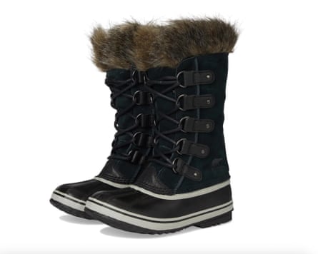 A product photo of Sorel suede boots